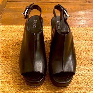Michael Michael Kors Black Platform Sandals -7
